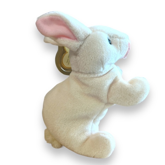 Ty Beanie Baby Nibbler Bunny Rabbit 1998 mint with mint‎ tags and tag protector - Picture 4 of 11